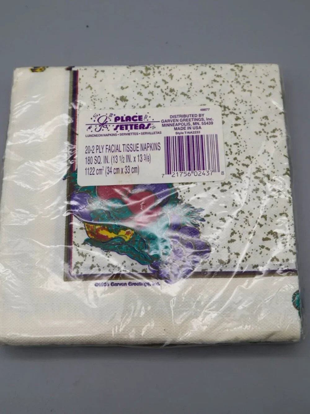 Vintage '90s Thanksgiving Turkey Paper Napkins Holiday Table 20 Count 2-Ply